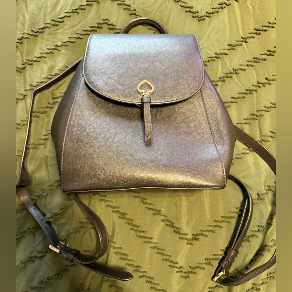 Kate Spade Black Backpack with Structured Design